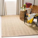 Brown/Gray/Yellow Area Rug - August Grove® Roloff Natural Area Rug Bamboo Slat & Seagrass, Cotton in Brown/Gray/Yellow | Wayfair