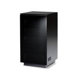 BDI Mirage Audio Cabinet Wood/Manufactured Wood in Black/Brown, Size 40.25 H x 22.0 W x 22.0 D in | Wayfair 8222
