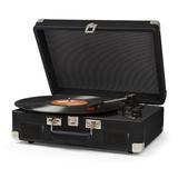 Crosley Electronics Cruiser Deluxe Decorative Record Player in Black, Size 4.63 H x 14.0 W x 10.5 D in | Wayfair CR8005D-BK