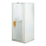 E.L. Mustee & Son Durastall 30" x 73" Square Sliding Shower Enclosure w/ Base Included in White, Size 73.0 H x 30.0 W x 30.0 D in | Wayfair