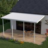 Heritage Patios 34 ft. W x 8 ft. D Metal Standard Patio Awning Metal in White, Size 120.0 H x 408.0 W x 96.0 D in | Wayfair H1P251006700834