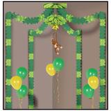 The Beistle Company Jungle Monkey Party Canopy Wall Decor in Brown/Green, Size 240.0 H x 240.0 W in | Wayfair 54432