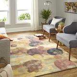 Brown/Orange Area Rug - Brayden Studio® Mccready Brown/Gray Area Rug Polyester in Brown/Orange, Size 96.0 W x 0.41 D in | Wayfair