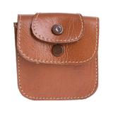 Walk Through the City,'Leather Coin Purse in Saddle Brown from Costa Rica'