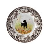 Spode Plates BROWN - Woodland Black Labrador Retriever Dinner Plate
