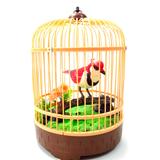 A to Z Toys Remote Control Toys - Red Singing & Chirping Bird in Cage Toy