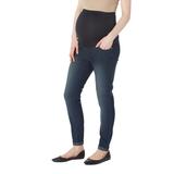 Times 2 Women's Denim Pants and Jeans Medium - Medium Wash Over-Belly Skinny Cuff Maternity Jeans - Plus Too