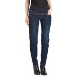 Times 2 Women's Denim Pants and Jeans Dark - Dark Wash Under-Belly Maternity Skinny Jeans - Plus Too