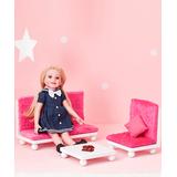 Olivia's Little World Doll Accessories - Little Princess Pink Lounge Set for 18'' Doll