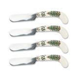 Spode Cheese knife GREEN - Christmas Tree Spreader - Set of Four