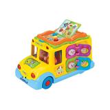 A to Z Toys Toy Cars and Trucks - Light-Up School Bus Toy