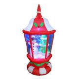 BZB Goods Lawn Inflatables - Inflatable Lantern with Snowmen & Trees Yard Decor