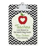 Personalized Planet Clipboards - 'Teachers Live Forever' Personalized Clipboard