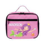 Personalized Planet Lunch Bags and Lunch Boxes - Pink Mermaid Personalized Lunch Bag