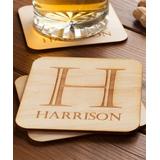 Personalized Planet Coasters - Square Personalized Wood Coasters - Set of Four
