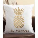 Personalized Planet Throw Pillows - Gold Pineapple Personalized Throw Pillow