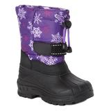 Skadoo Girls' Cold Weather Boots Purple - Purple Snowflake Snow Boot - Girls