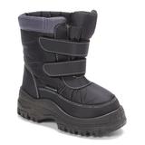 Storm Kidz Cold Weather Boots Gray - Black & Gray Double Strap Snow Boot - Kids