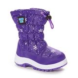 Storm Kidz Girls' Cold Weather Boots Purple - Purple Snowflake Snow Boot - Girls