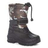 Skadoo Boys' Cold Weather Boots Gray - Gray Camo Snow Boot - Boys