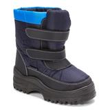 Storm Kidz Cold Weather Boots Blue - Black& Blue Double Strap Snow Boot - Kids
