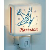 Personalized Planet Night Lights - Vintage Airplane Personalized Night-Light