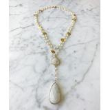 A Blonde and Her Bag Women's Necklaces MOONSTONE - Moonstone & 14k Gold Vermeil Diana Denmark Double Necklace