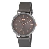 Gianello Men's Watches Grey - Gray & Rose Goldtone Mesh Bracelet Watch