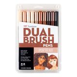 Tombow Markers - Portrait Palette Dual Brush Pen Set