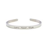 Pink Box Accessories Women's Bracelets Silver - Stainless Steel Personalized Cuff