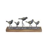 Foreside Collectibles and Figurines 0 - Gray & Brown Walking Birds Decor