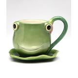 Cosmos Gifts Cups and Saucers - Frog Cup & Saucer