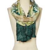 Italmode Women's Accent Scarves GREEN - Green Abstract Scarf