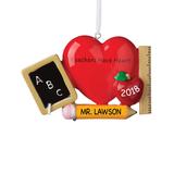 Personalized Planet Ornaments - 'Teachers Have Heart' Personalized Ornament