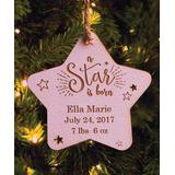Personalized Planet Ornaments PINK - Baby Girl Star Personalized Ornament
