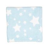 Baby Mode Boys' Receiving and Stroller Blankets BLUE - Blue & White Star Receiving Blanket