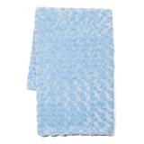 TenderTyme Boys' Receiving and Stroller Blankets BLUE - Blue Curly Plush Stroller Blanket