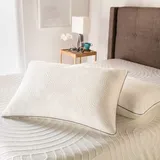 Tempur-Pedic Tempur-Protect Cloud Pillow Protector, White, Queen