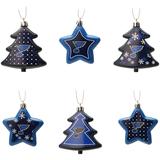 St. Louis Blues Six-Pack Shatterproof Tree And Star Ornament Set