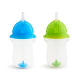 Munchkin Sippy Cups Blue/Green - Blue & Green 10-Oz. Click Lock Any Angle Weighted Straw Cup Set