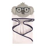 Hudson Baby Boys' Hooded Baby Towels Smart - Smart Koala Hooded Towel