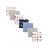 Luvable Friends Boys' Receiving and Stroller Blankets Tribe - Navy & Gray 'Dream Big' Flannel Receiving Blanket Set