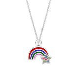 Chanteur Designs Girls' Necklaces multi - Crystal Rainbow Pendant Necklace