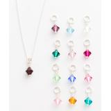 Five Little Birds Girls' Necklaces - Crystal & Sterling Silver Birthstone Necklace - Kids