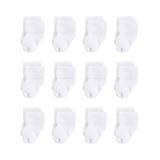 Touched by Nature Socks White - White Terry Organic Cotton Sock - Set of 12