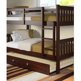 Donco Kids Bunk Bed DARK - Dark Cappuccino Mission Twin Bunk Bed & Trundle