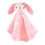 Hudson Baby Girls' Lovey Blankets Bunny - Bunny Animal Friend Plushy Security Blanket