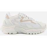 Addict Chunky Running Style Trainers - White - Ash Sneakers