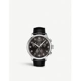 T1166171605700 Chrono Xl Classic Stainless Steel And Crocodile-embossed Leather Strap Watch - Black - Tissot Watches