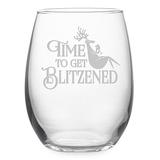 Susquehanna Glass Wine Glasses - 'Blitzened' Stemless Wine Glass